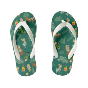 Yogi Bear and Friends Jellystone Park Camp Pattern Kid's Thongs