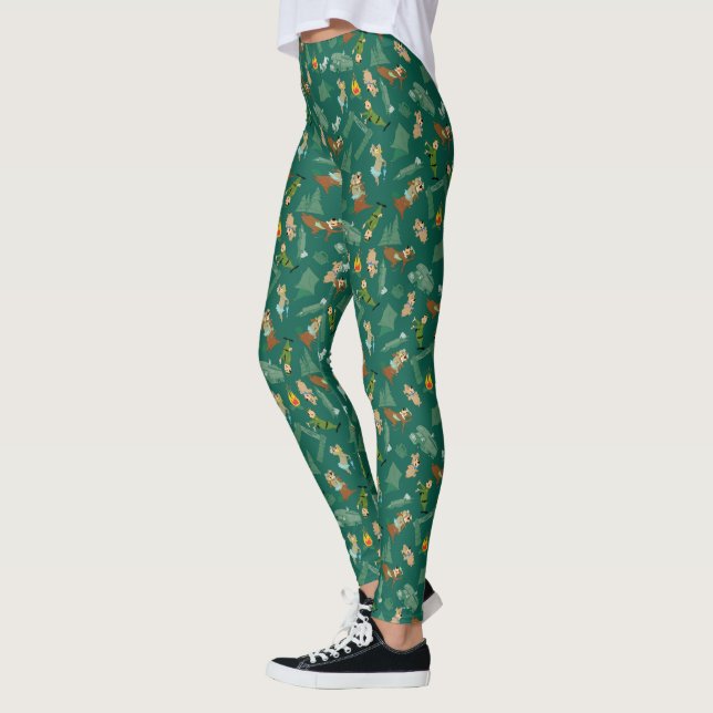 Yogi Bear and Friends Jellystone Park Camp Pattern Leggings (Left)