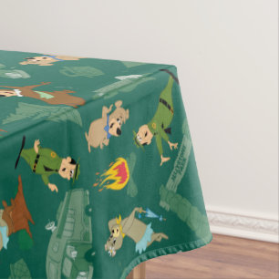 Yogi Bear and Friends Jellystone Park Camp Pattern Tablecloth