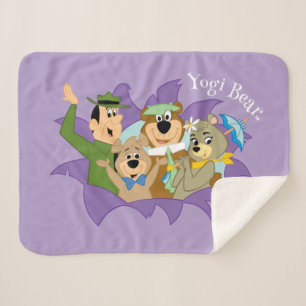 Yogi Bear and Friends Surprise Sherpa Blanket