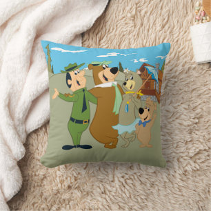 Yogi Bear and Friends Warm Welcome Cushion