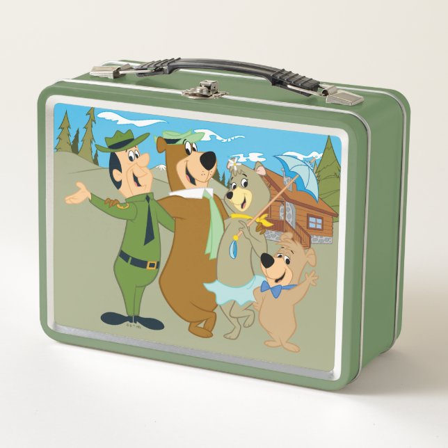 Yogi Bear and Friends Warm Welcome Metal Lunch Box (Front)