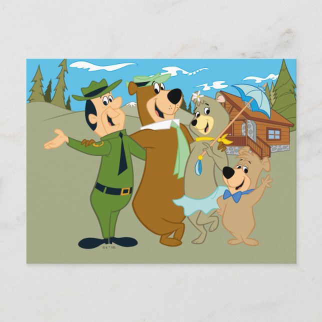 Yogi Bear and Friends Warm Welcome Postcard (Front)