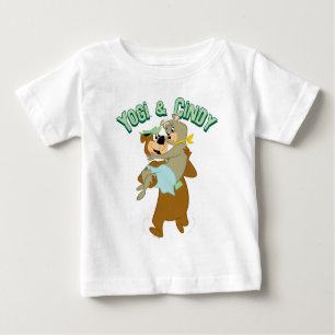 Yogi Bear Carrying Cindy Bear Baby T-Shirt