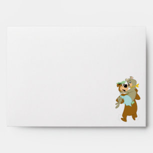 Yogi Bear Carrying Cindy Bear Envelope