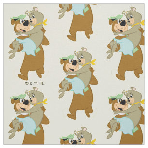 Yogi Bear Carrying Cindy Bear Fabric