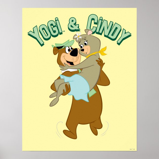 Yogi Bear Carrying Cindy Bear Poster (Front)