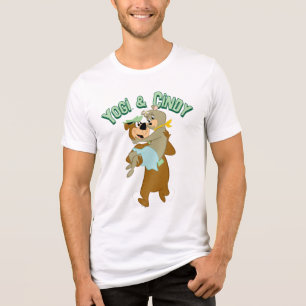 Yogi Bear Carrying Cindy Bear Tri-Blend Shirt
