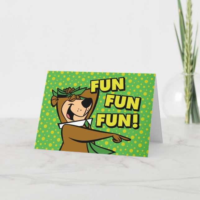 Yogi Bear Fun Fun Fun Card (Front)