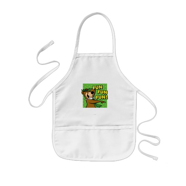 Yogi Bear Fun Fun Fun Kids Apron (Front)