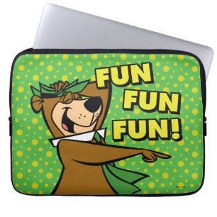 Yogi Bear Fun Fun Fun Laptop Sleeve