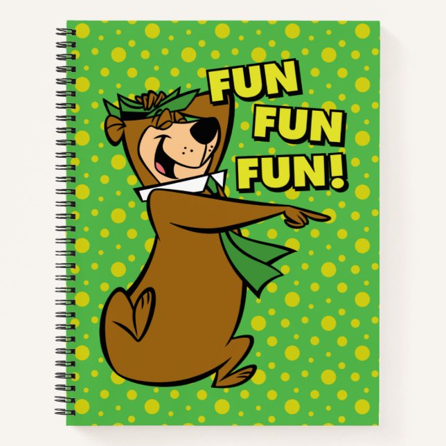 Yogi Bear Fun Fun Fun Notebook (Front)