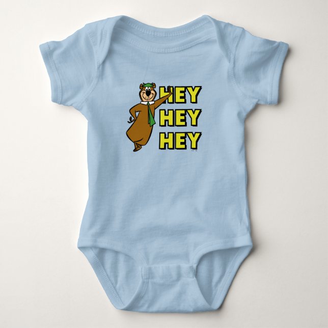Yogi Bear Hey Hey Hey Baby Bodysuit (Front)