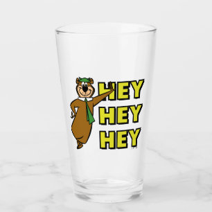 Yogi Bear Hey Hey Hey Glass