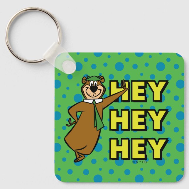 Yogi Bear Hey Hey Hey Key Ring (Front)
