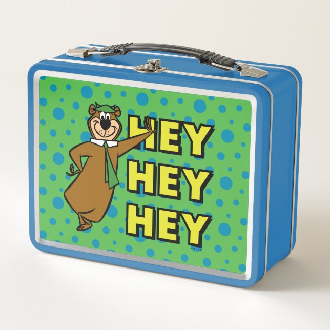 Yogi Bear Hey Hey Hey Metal Lunch Box (Front)