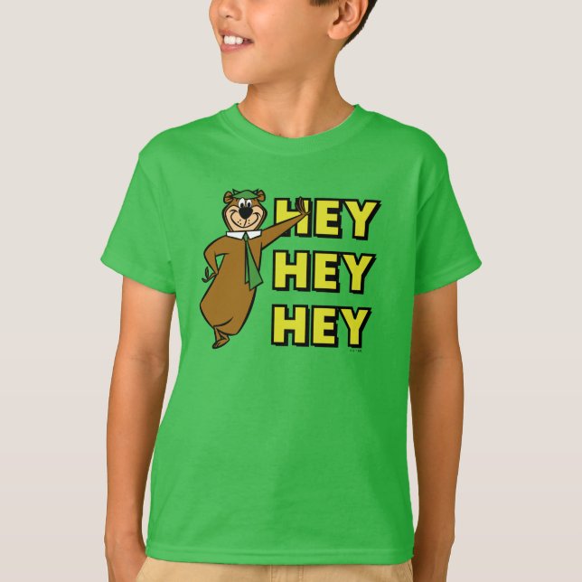 Yogi Bear Hey Hey Hey T-Shirt (Front)