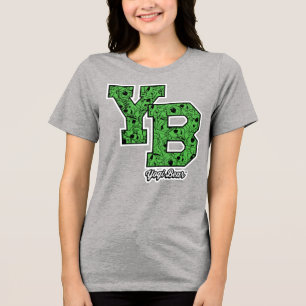 Yogi Bear Patterned Varsity Letters Tri-Blend Shirt