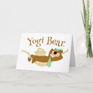 Yogi Bear Picnic Hammock Nap Time Card