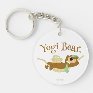 Yogi Bear Picnic Hammock Nap Time Key Ring