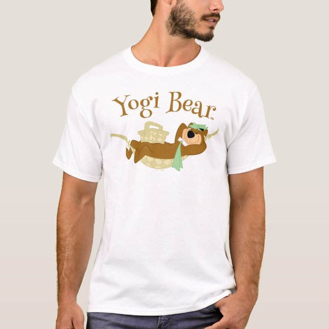 Yogi Bear Picnic Hammock Nap Time T-Shirt (Front)