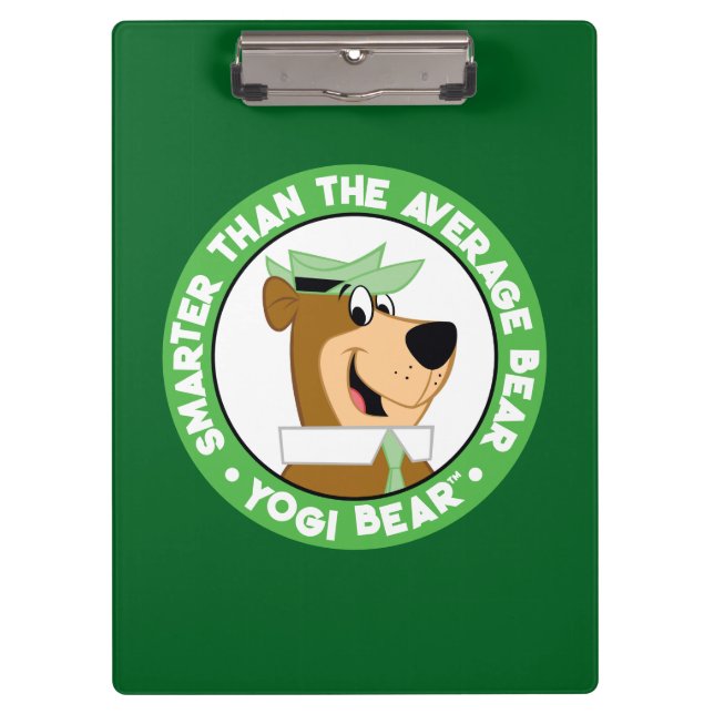 Yogi Bear Smiling Portrait Clipboard (Front)