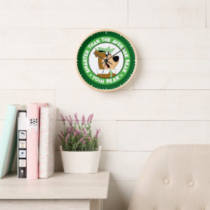 Yogi Bear Smiling Portrait Clock