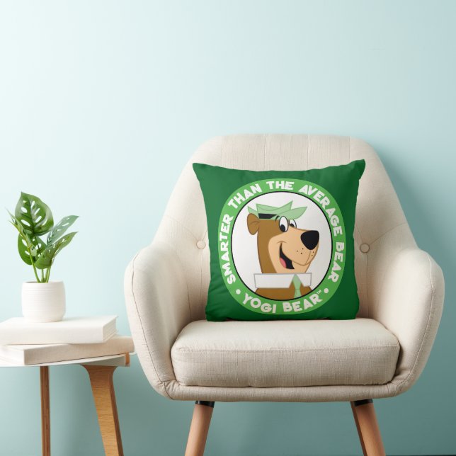 Yogi Bear Smiling Portrait Cushion (Chair)