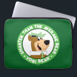 Yogi Bear Smiling Portrait Laptop Sleeve<br><div class="desc">Celebrate the classic charm of Yogi Bear with this vibrant portrait-style artwork! Featuring Yogi Bear in his signature green hat and tie, framed within a bold circular design, this illustration captures the fun-loving spirit of Jellystone Park’s most mischievous resident. With its retro animation style and timeless appeal, this design is...</div>