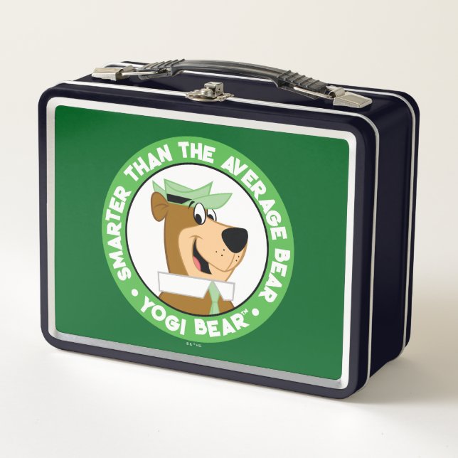 Yogi Bear Smiling Portrait Metal Lunch Box (Front)