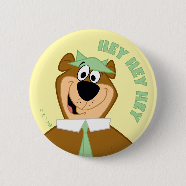 Yogi Bear Welcome 6 Cm Round Badge (Front)