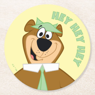 Yogi Bear Welcome Round Paper Coaster
