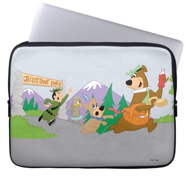 Yogi Bear's Great Picnic Basket Escape Laptop Sleeve (Front)