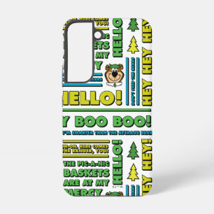 Yogi Bear's Picnic Quotes & Fun Phrases Pattern Samsung Galaxy Case
