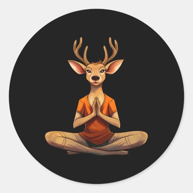 Yogi Deer _1  Classic Round Sticker (Front)