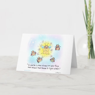 Yogi Firefly "smile" greeting card