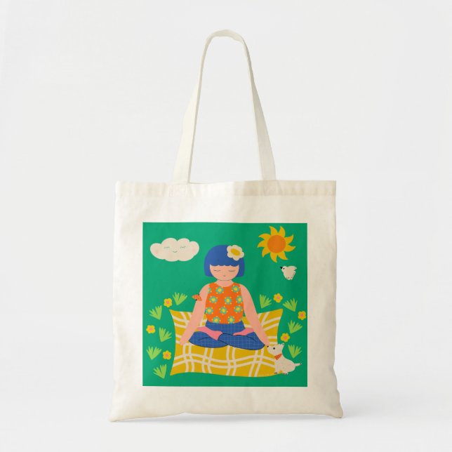 Yogi Girl Tote Bag (Front)