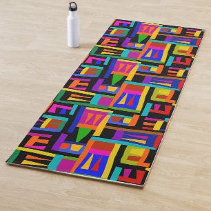Yogi Mat with Matisse Style Blocks of Colour