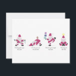 Yogi Santa Funny Yoga Pun Christmas Holiday Card<br><div class="desc">Dashing through the pose; On the ground,  we namaste; Breathing through our nose; Zenning all the way</div>
