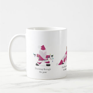  Yogi Santa Funny Yoga Pun Christmas Holiday Card Coffee Mug