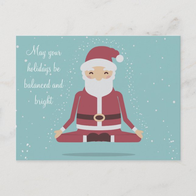 Yogi Santa - Personalized Christmas Postcard (Front)