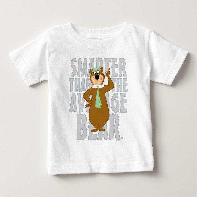 Yogi "Smarter Than The Average Bear" Baby T-Shirt (Front)