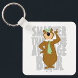 Yogi "Smarter Than The Average Bear" Key Ring<br><div class="desc">Yogi Bear is here to brighten your day with this fun and classic artwork! Featuring the loveable, picnic basket-loving bear in his signature green hat and tie, striking a confident and cheerful pose, this design captures the playful charm of Jellystone Park’s favourite resident. With its retro animation style and bold...</div>