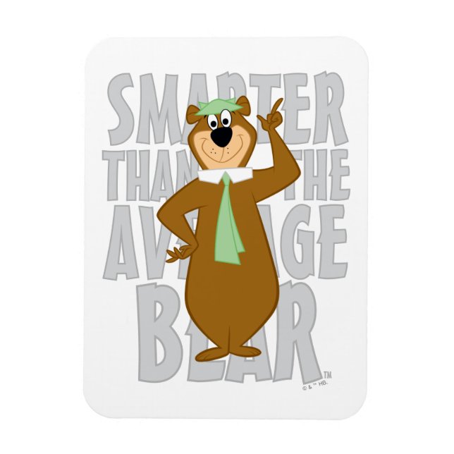 Yogi "Smarter Than The Average Bear" Magnet (Vertical)