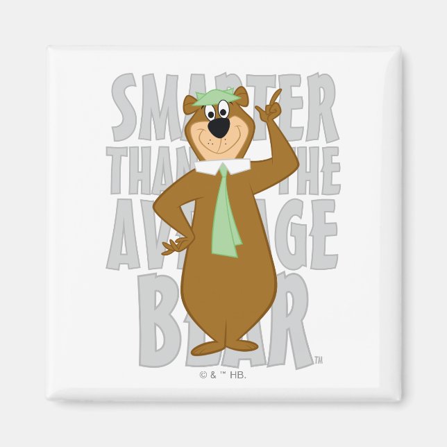 Yogi "Smarter Than The Average Bear" Magnet (Front)