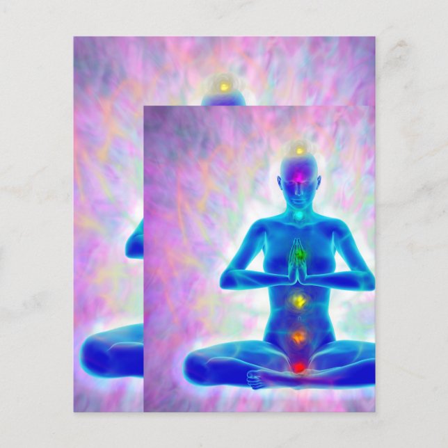 yogi,yoga,the chakra system, energy,chi,aura,heali flyer (Front)