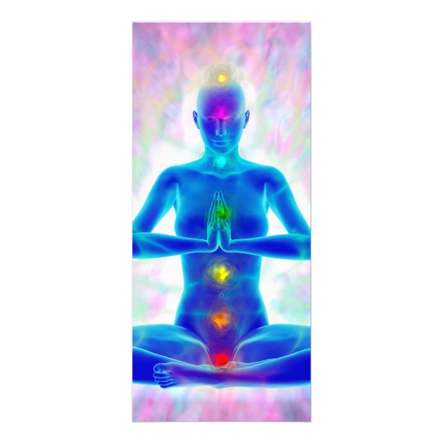yogi,yoga,the chakra system, energy,chi,aura,heali rack card (Front)