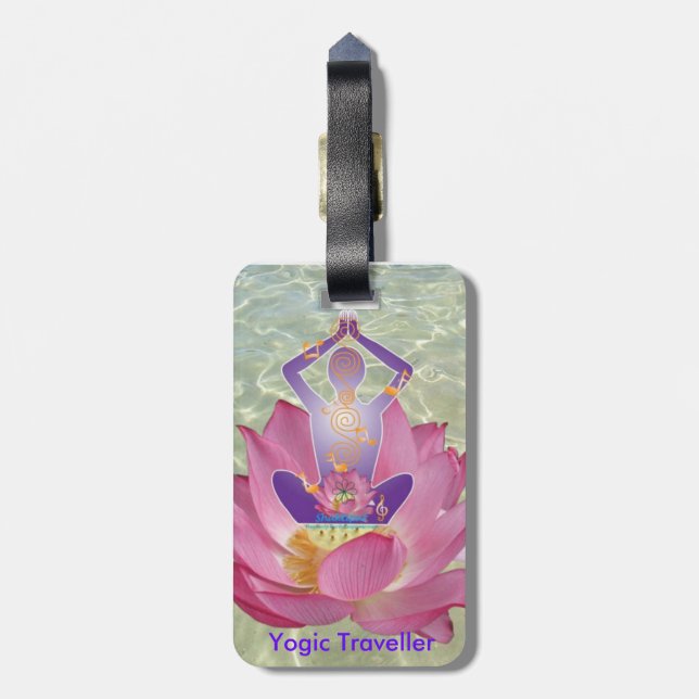 Yogic Traveller Luggage Tag (Back Vertical)