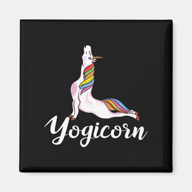 Yogicorn Cute Magical Magnet (Front)