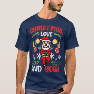 Yogini Yoga Meditation Christmas Love And Yoga 7 T-Shirt